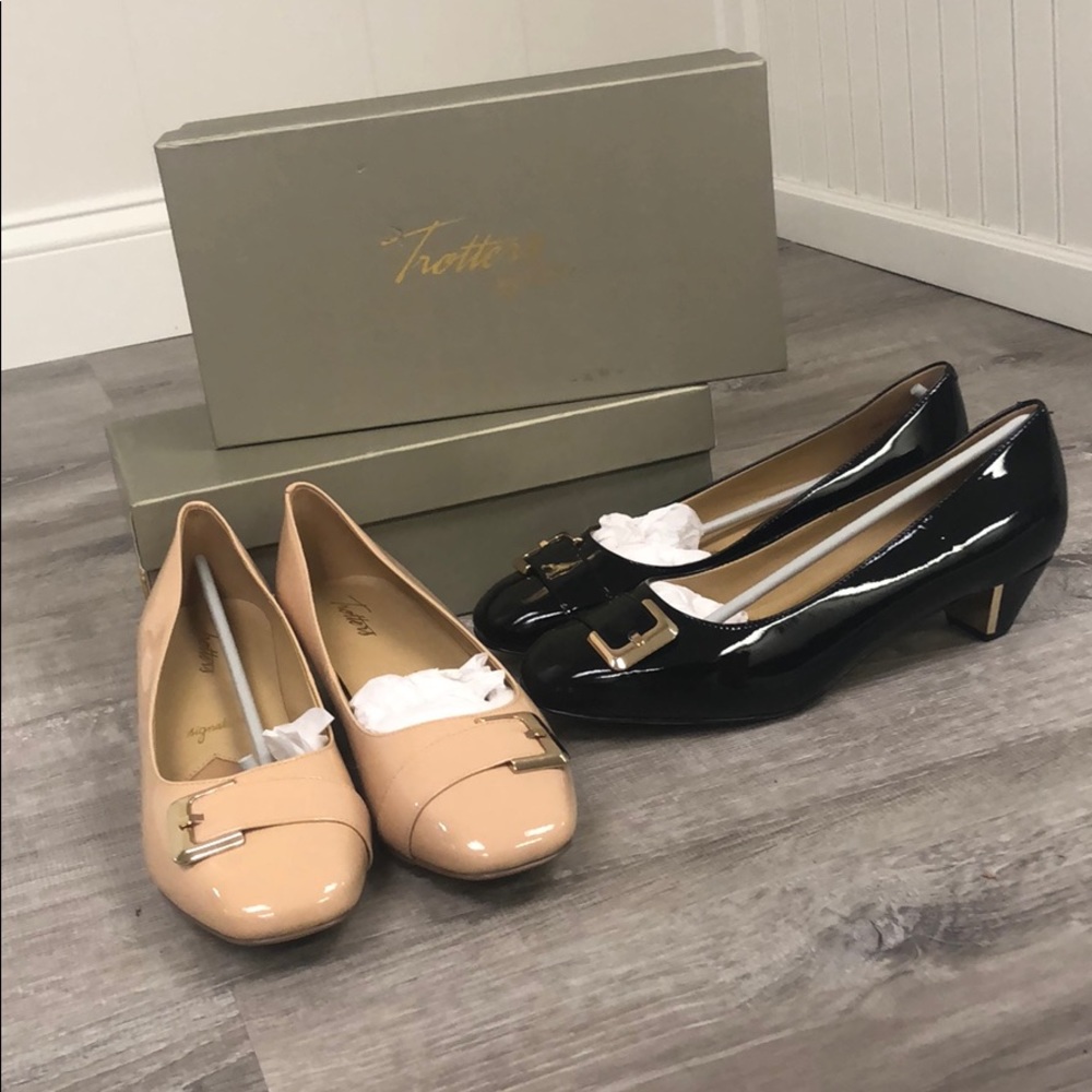 NWT Trotters Fancy Patent Leather Heels-Sz 10 Wide